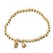 Titanium Steel Bracelet For Women, Ponds, Lotus Blessings, Joyful Words, Small Gold Beads That Do Not Fade, New Year's_ipsvogv.com