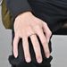 Titanium Steel Diamond Cross Love Ring Neutral Style Wedding Ring for Men and Women_ipsvogv.com
