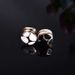 Black and white oil painting silk scarf buckle Muslim headscarf accessories magnetic buckle collar clip brooch headdress accessories_ipsvogv.com