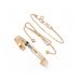 Brand New Women's Bow Love Be Brave Letter Open Bracelet Set Handicraft_ipsvogv.com