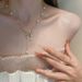 【 5669 People Collection 】 Zircon Butterfly Freshwater Pearl Women's Collarbone Chain, Internet Famous Temperament,_ipsvogv.com