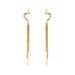 Earrings S925 sterling silver high-end personalized tassel earrings female niche versatile design electroplated gold plated jewelry_ipsvogv.com