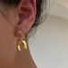 Fashionable Niche INS Titanium Steel Vintage Geometric Niche Horseshoe Earrings_ipsvogv.com