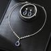 Brilliant Full Diamond Zircon Water Drop Necklace Earrings Bracelet Bridal Wedding Jewelry Set_ipsvogv.com