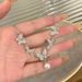 pearl Zircon Butterfly Collarbone ! Chain, Women's Fashion, Light Luxury, High-end, Sensory, Versatile Accessories,_ipsvogv.com