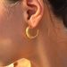 Fashionable INS Retro Titanium Steel Crescent Embossed Minimalist Korean Earrings_ipsvogv.com