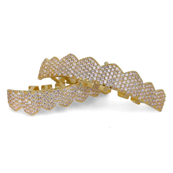 Dental Grills Exclusive Customization Moissanite Teeth Grillz Iced Out Hop Sier Decorative Braces Real Dia Bg Too Dh2Sf_ipsvogv.com