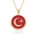 Unisex Star And Moon Necklace Women's Trendy Temperament Copper Micro Diamond Pendant Clavicle Chain Personalized Oil Drop Pendant Necklace_ipsvogv.com