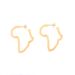 fashion African map earrings gold stainless steel earrings earrings earrings_ipsvogv.com