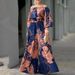 Women's Clothing Two piece Summer New Casual Printed Off shoulder Wide leg Pants Set_ipsvogv.com
