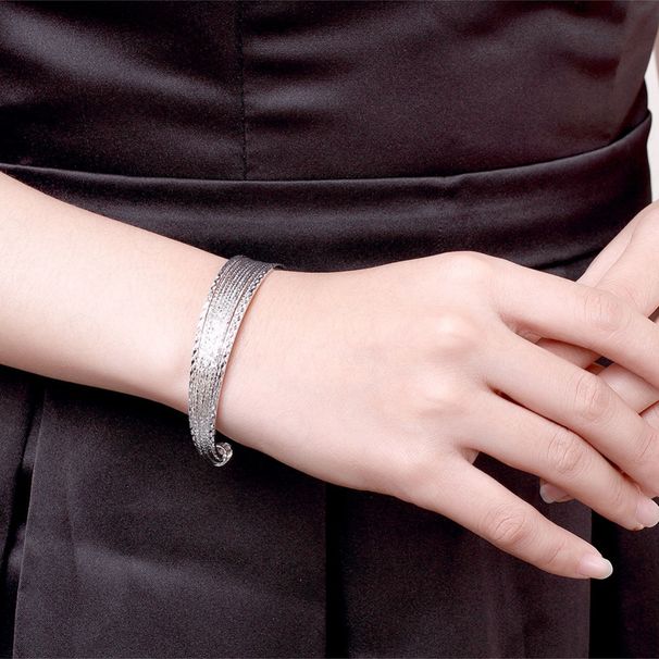 Women's Jewelry Retro Flower Line Open Bracelet Fashion Jewelry Popular Small Accessories_ipsvogv.com