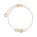 Fashion Zircon Flower Geometric Bracelet Korean Style Simple Tianium Steel Hand Jewelry_ipsvogv.com