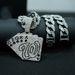 Trendy Street Personality Internet Celebrity Poker Card Pendant Men's Sweater Chain Necklace Accessories_ipsvogv.com