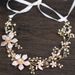 Fashion Flower Headdress Handmade Pearl Leaf Headband Accessories Wedding Dress Makeup Simple Hair Accessories_ipsvogv.com