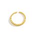 Gold-Plated Copper Light Luxury New Minimalist Style Gold Color Stackable Simple High-End Open Ring Ins_ipsvogv.com