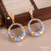 Fashion Geometric Contrast Earrings Tassel Oil Drop Earrings Retro High End Design New Earring Accessories Women_ipsvogv.com