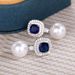 Caoshi's Popular Artificial Pearl Earrings with High Grade Feeling Inlaid Royal Blue Zircon Earrings_ipsvogv.com