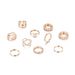 Hot Selling Pearl Geometric Oil Drop Of 10 Fashionable Instagram Combination Ring Set_ipsvogv.com