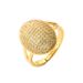 New Fashionable Simple Copper Plated True Gold Micro Inlaid Zircon Geometric Opening Ring For Women_ipsvogv.com
