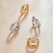 Cao Shi's Korean Edition Electroplated Geometric Fashion and Modern Temperament Advanced Sense Professional Women's_ipsvogv.com