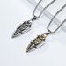 Nordic retro Viking Odin's Spear Titanium Steel Pendant Men's Personality Gunnier Stainless Steel Necklace Viking_ipsvogv.com