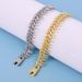 New full diamond rap thorny thorn diamond Cuban chain punk retro hip hop trendy brand clavicle chain short necklace_ipsvogv.com