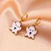 oil dripping colored ghost earrings exaggerated funny alloy cartoon ghost face earrings Halloween gift_ipsvogv.com