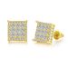 Unisex Jewelry Fashion popular hip hop zircon earrings for men and women square full diamond thread earrings street fashion hot selling earrings_ipsvogv.com