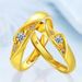Vietnamese Couple Opening Flowing Line Ring, Gold-plated Men's And Women's Ring_ipsvogv.com