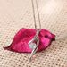 Cao Shi's live streaming of fashion necklace, women's floral youth pendant, exquisite zircon collarbone chain_ipsvogv.com