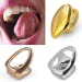 Real Gold Hollow Single Teeth Grillz Braces Punk Hiphop Dental Mouth Fang Grills Tooth Cap Cosplay Costume Halloween_ipsvogv.com