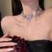 New Diamond Set Pearl Necklace, Exaggerated Fashion Wedding Dress, Banquet Accessories_ipsvogv.com