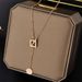Love round card buckle titanium steel necklace female ins cold style clavicle chain trendy net red niche design necklace_ipsvogv.com