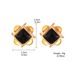 Vintage Earrings, Retro Caramel, Elegant Jewelry, Earrings, High End Female Square Three Dimensional Earrings_ipsvogv.com