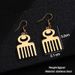 New African pendant earrings fashion hollow gold stainless steel earrings earrings_ipsvogv.com