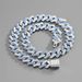 Hip hop necklace 15mm Internet celebrity Miami Cuban chain shaped heavy duty full diamond alloy hip hop men's jewelry_ipsvogv.com