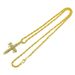 Hot selling new men's necklace with diamond inlaid three-dimensional water droplet shaped cross accessory pendant_ipsvogv.com