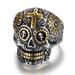 Men's Jewelry Fashion Personality Punk Style Skull Ring Personality Stainless Steel Jewelry Cross Ring_ipsvogv.com