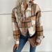 Women's clothing short plaid cardigan lapel jacket women_ipsvogv.com