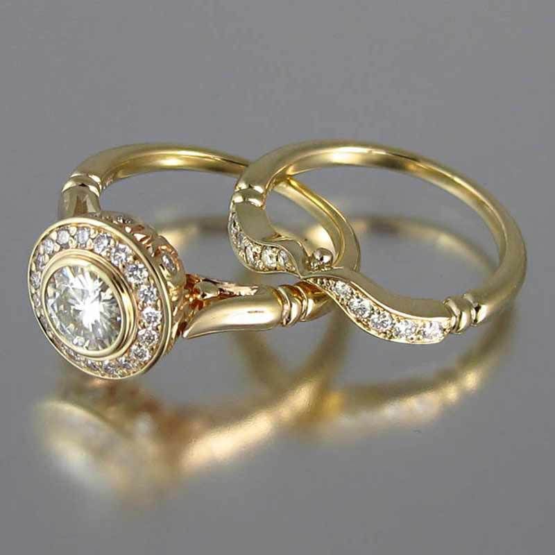 Fashionable And Trendy Copper Plated Gold Set, New Ring Design_ipsvogv.com