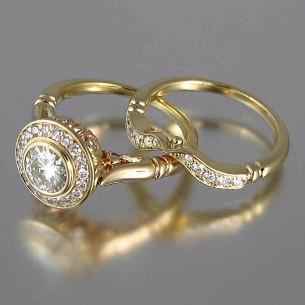 Fashionable And Trendy Copper Plated Gold Set, New Ring Design_ipsvogv.com
