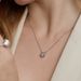 hot Collection Of Dazzling 1ct Moissanite Simple Necklace Female S925 Silver Package Inlaid With Colored Gemstone Clavicle Chain Fashion_ipsvogv.com