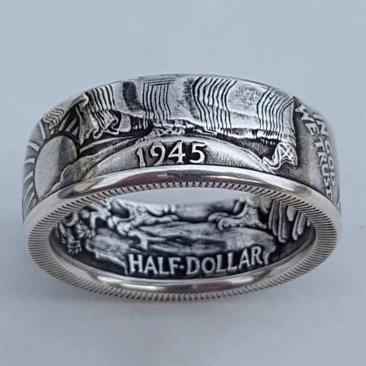 Cao Shi's Hot Selling Personality Coin Morgan 1945 Alloy Ring For Men And Women_ipsvogv.com