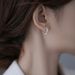 999 Sterling Silver Small Daisy Flower Earrings Women Summer Small Fresh Plain Hoop Earrings_ipsvogv.com