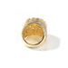 Men's Hip Hop Trendy Copper Material Real Gold Electroplated Flower Diamond Ring Personalized Jewelry_ipsvogv.com