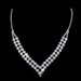 Fashion Jewelry Shiny Silver Plated Claw Chain Wedding Bride Necklace And Earring Set 692_ipsvogv.com
