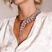 Long tassel rhinestone necklace fashion multi layer exaggerated necklace accessories for women_ipsvogv.com