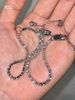 Little Sweet Potato Full Diamond Long Necklace With Super Sparkling Pink Zircon Neck Shining Design Light Luxury Sweater_ipsvogv.com