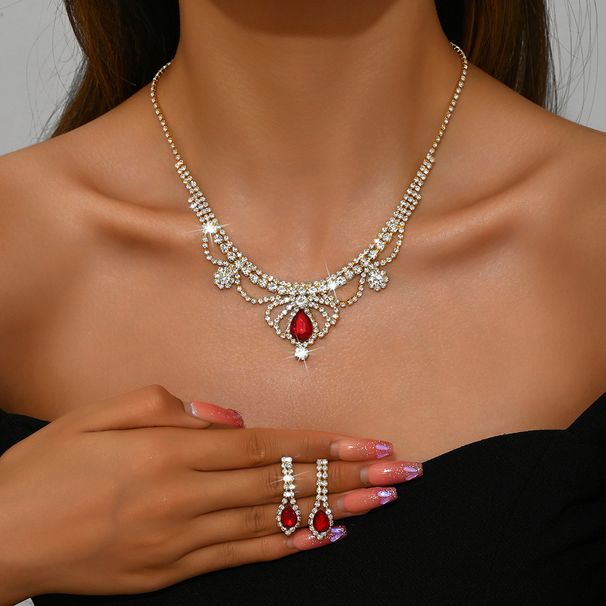 Women’s Jewelry Set Fashion Jewelry Set Crystal Eye Crystal Necklace Earring Set New Crystal Pendant_ipsvogv.com