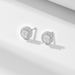 Women's Jewelry Round Full Diamond Zircon Sterling Silver Earrings Hip Hop Ins Simple Personality Trend Earrings High Quality_ipsvogv.com